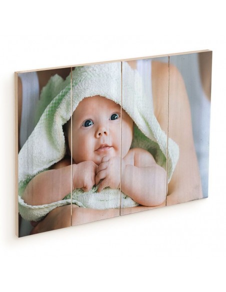 customized wood photo print