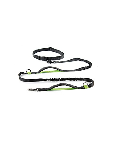Jogging and hiking dog leash with waist belt