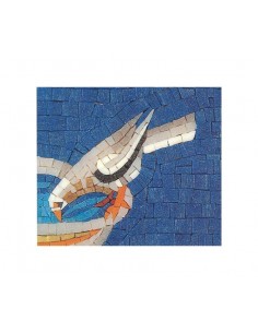 kit mosaico di Ravenna fai da te colomba abbeverante
