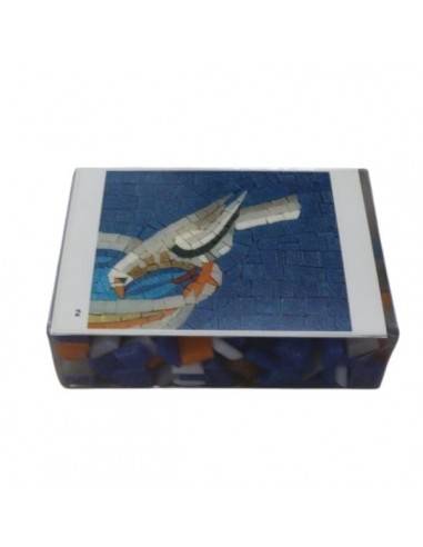 Drinking dove diy mosaic from galla placidia ravenna