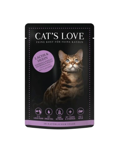 Cat's Love salmon & chicken adult cats natural wet food