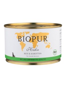 Natural senior wet dog food Biopur chicken