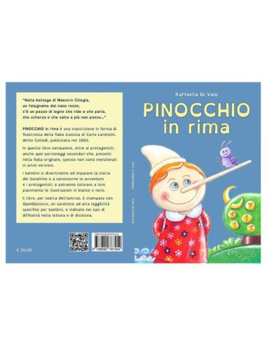 Pinocchio di Collodi libro in rima per dislessici