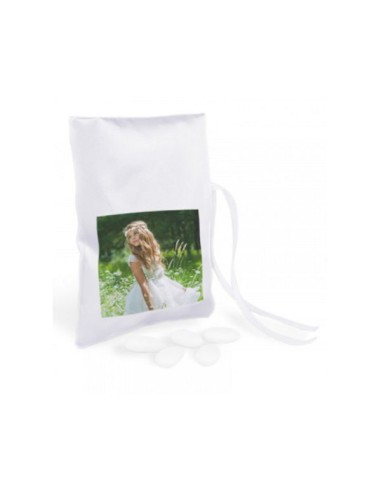 Party favor candy bags with photo