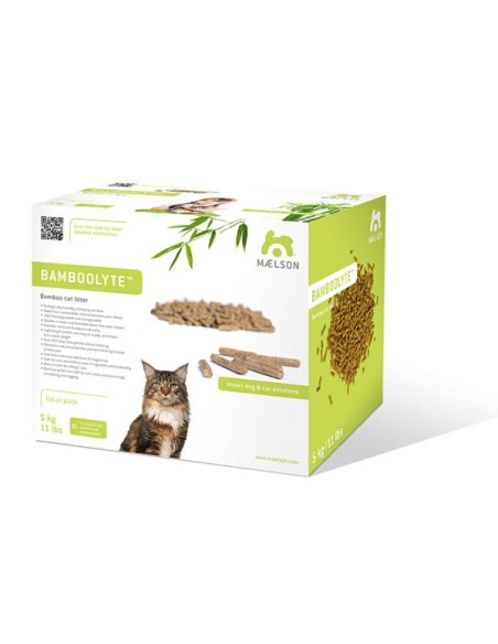 Natural compostable bamboo cat litter