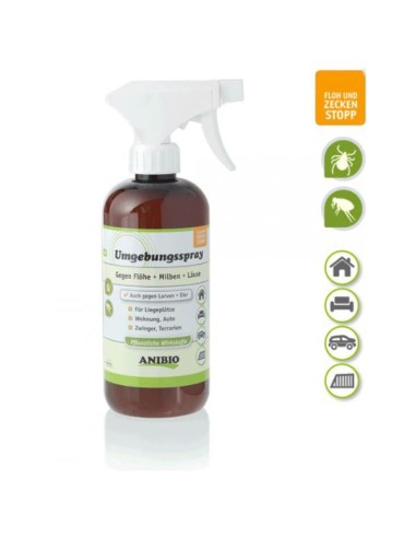 Spray Anibio per ambienti contro pulci e zecche
