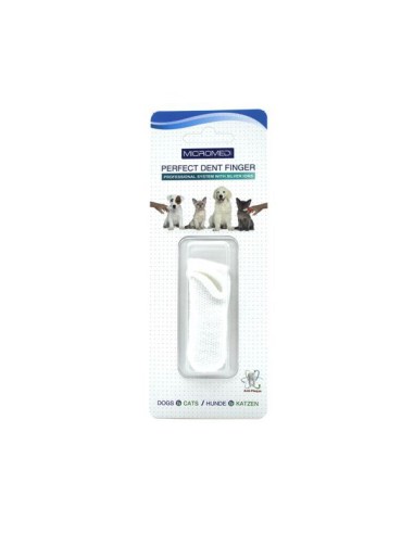 Microfibre dent finger dog and cat tooth cleaner