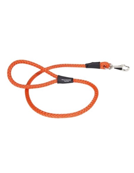 Dog rope leash orange made in Italy Pratiko Pet