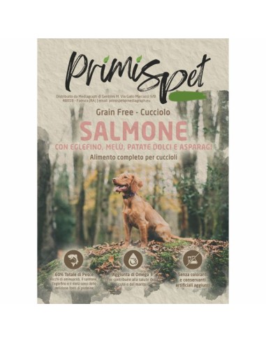 Primispet cibo secco cuccioli cane grain free al salmone