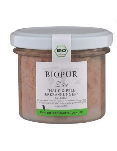 Cat wet food skin and coat care bio pur