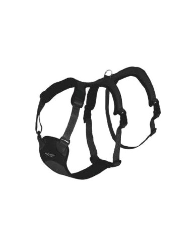 Dogs safety harness double H black