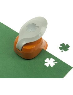 Craft paper eva foam punch medium size four leaf clover