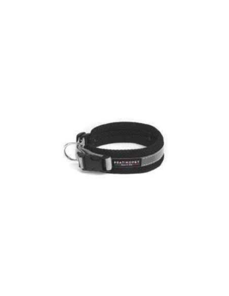 collare per cani in rete colore nero pratiko pet altezza 4 cm