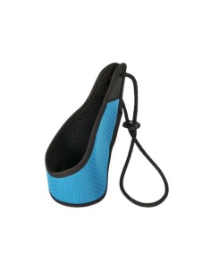 Dog muzzle light blue with adjustable string closure