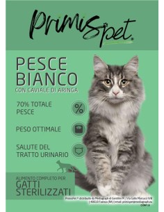 Cibo secco gatto sterilizzato pesce e caviale