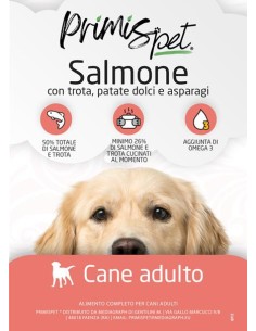 primispet cibo secco per cani adulti al pesce salmone