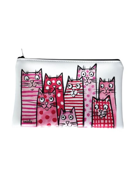 busta astuccio in ecopelle illustrata da vania bellosi su disegno originale