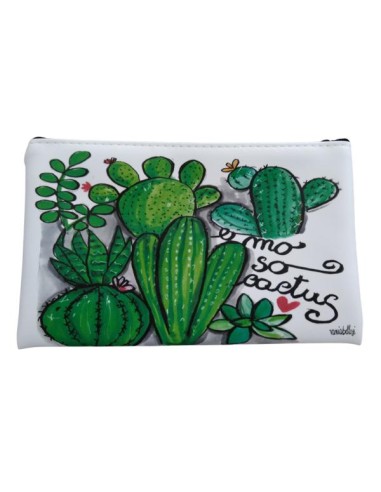 Eco-leather zip clutch bag designed by artist Vania Bellosi. Made in Italy