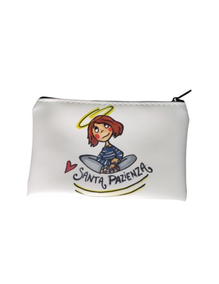 busta astuccio in ecopelle illustrata da vania bellosi su disegno originale