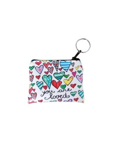 porta monete in ecopelle illustrata da vania bellosi su disegno originale