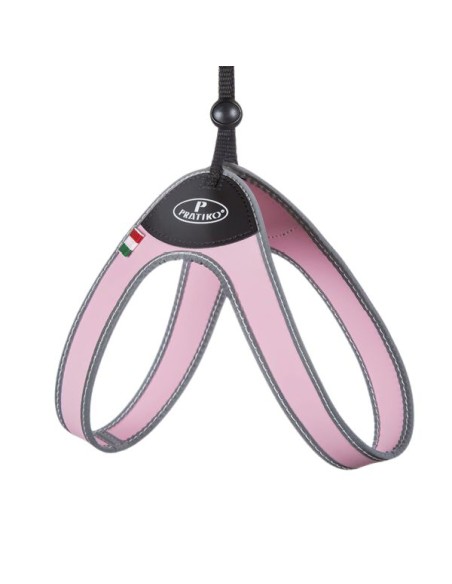 Pettorina per cani, modello Basic con chiusura a laccio di Pratiko Pet. Prodotto artigianale Made in Italy.