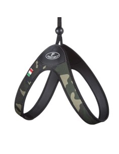 Pettorina per cani piccoli decorazione militare con laccio pratiko pet