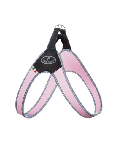 Pratiko pet basic pink reflective dog harness