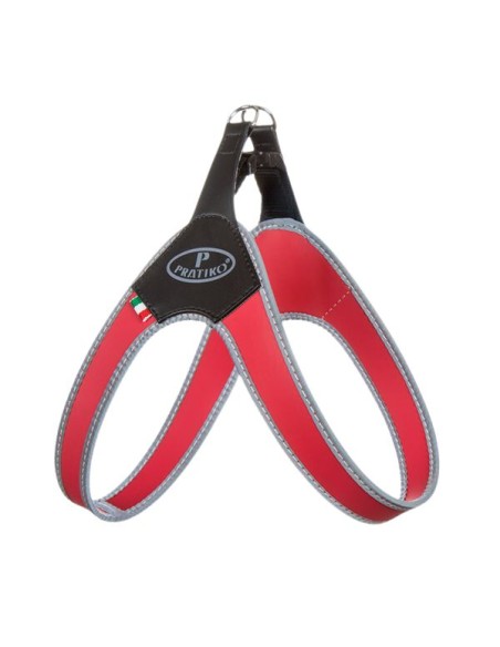 Pratiko pet basic red reflective dog harness