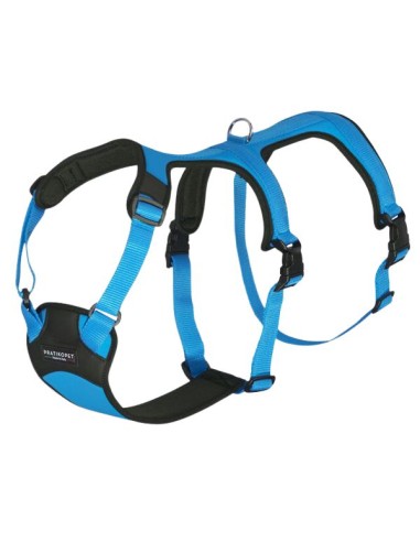 Pratiko pet sky blue escape-proof dog harness made in italy