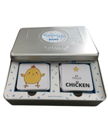 gioco di memoria per abbinare immagini e parole ed imparare la lingua inglese