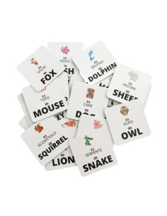 gioco di memoria per abbinare immagini e parole ed imparare la lingua inglese