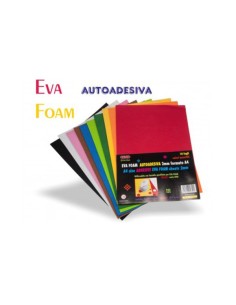 Fogli adesivi di gomma crepla formato vari colori