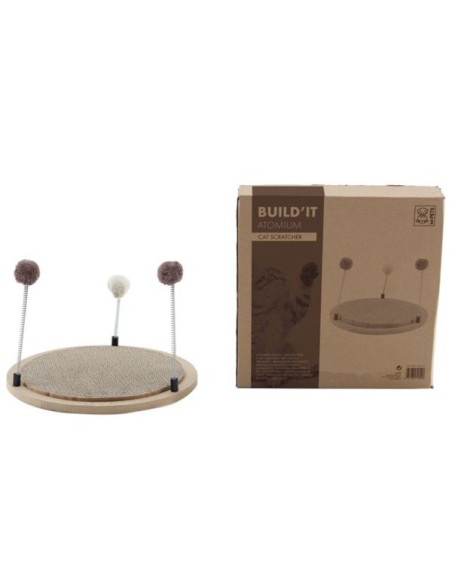 Tiragraffi per gatti Atomium in mdf e cartone | Fluk pet shop