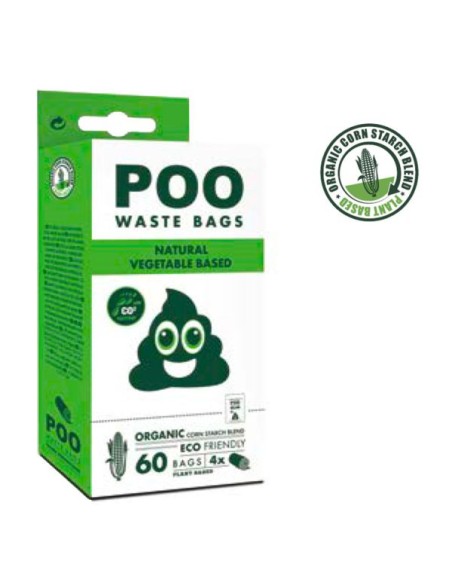 Dog poop organic waste bags