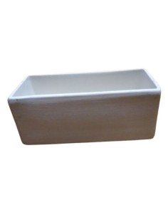 Vaschetta rettangolare in ceramica per bustine the