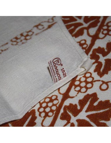 Grembiule colore ruggine stampe tipiche romagnole