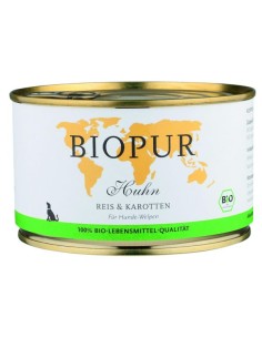 Biopur dog puppies wet food with chicken