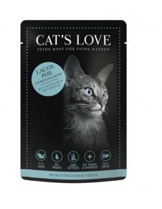 Cibo umido per gatti Cat's love al salmone, bustina monodose