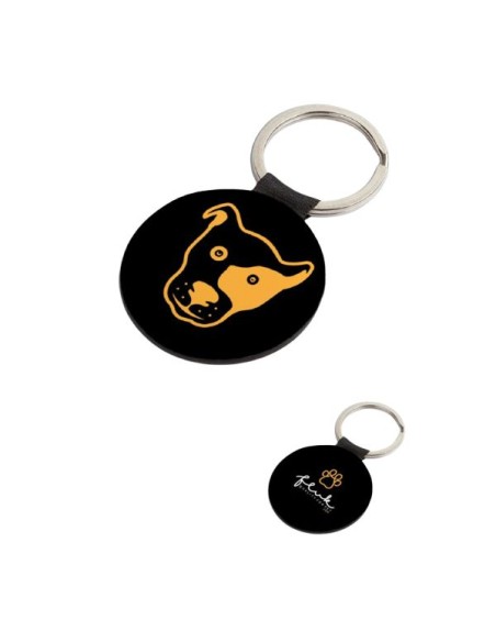 Fluk keychain with exclusive fluk orange design dog cat