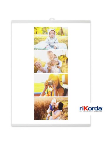 Customized poster with photographic print, featuring 1 to 4 photos