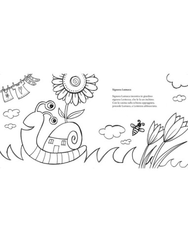 Nursery rhymes coloring book in Italian language