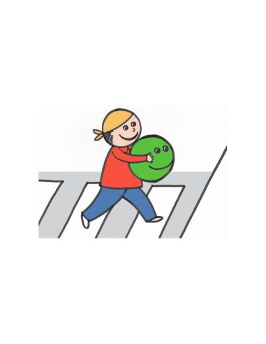 traffic safety education children's book in Italian language