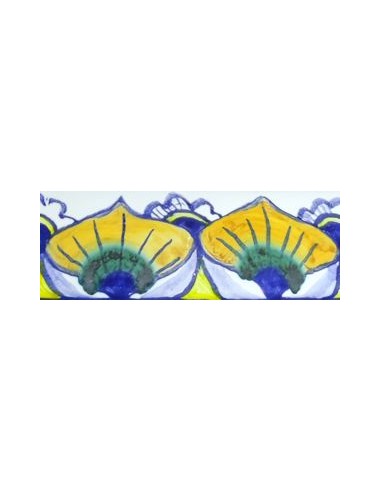 pavona traditonal handpainted dog bowl faenza majolica