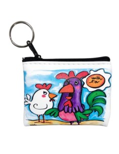 ecoleather coin holder with l'ov designed by Vania Bellosi