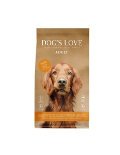 Dog's Love turkey natural dry food for adult dogs