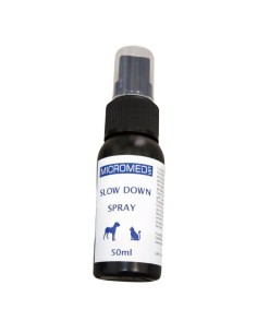 Micromed vet calming spray provide support for restless and fearful dogs, cats, and even horses