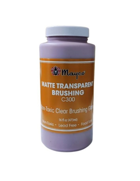 mayco brushing transparent matte glaze