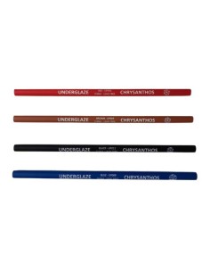 underglaze pencil with pressed pigments