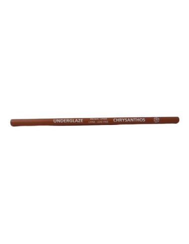 brown underglaze pencil for drawing on ceramics bisque