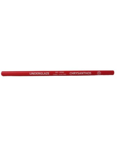 red underglaze pencil for drawing on ceramics bisque